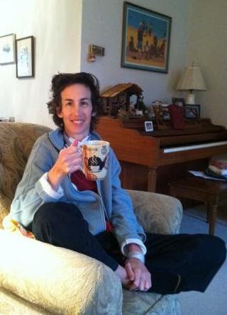 Carol at Margo's house on a 
reprieve from Woodbine