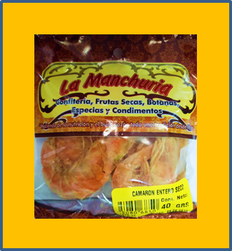 CAMARÓN ENTERO SECO
40 GRS