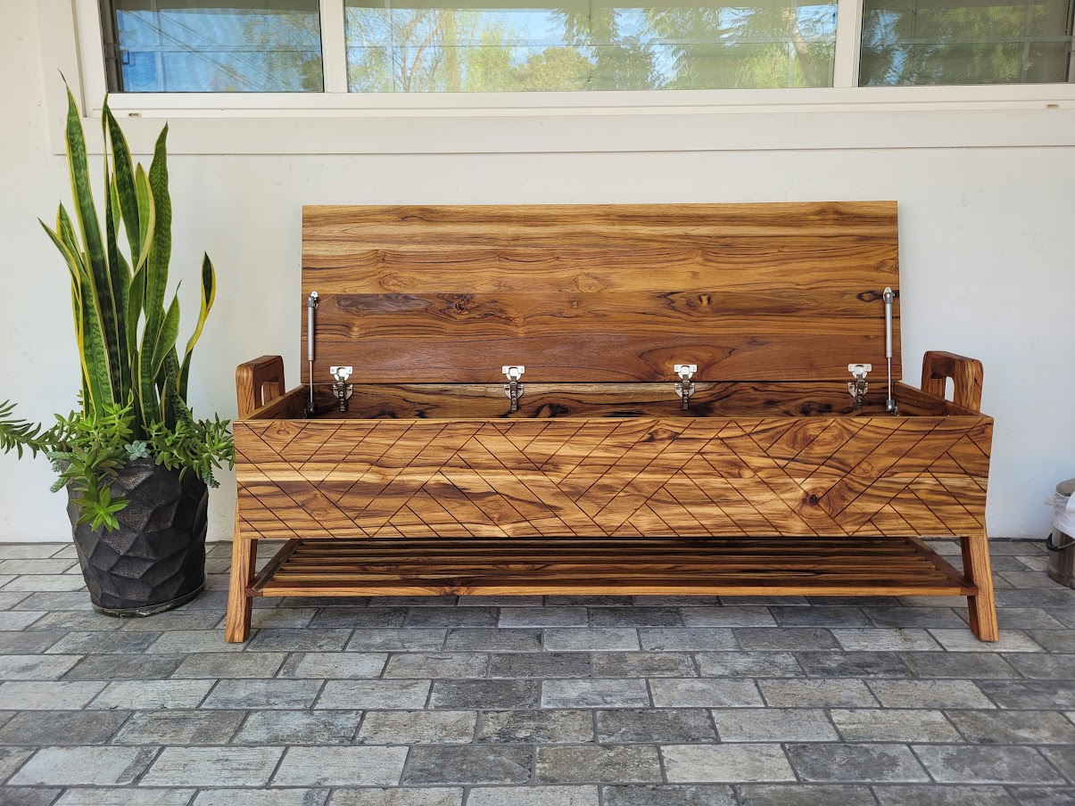 Project - Eastside Costa Mesa Mid-Century Teak Bench