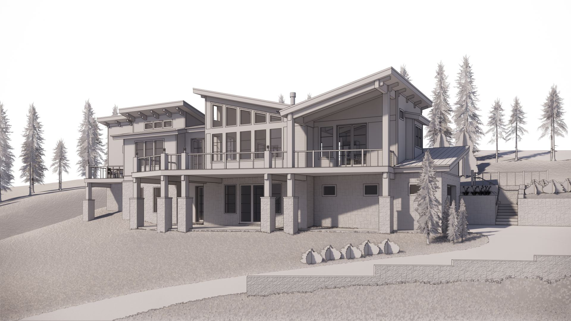 Custom home at Snowshoe - Concept