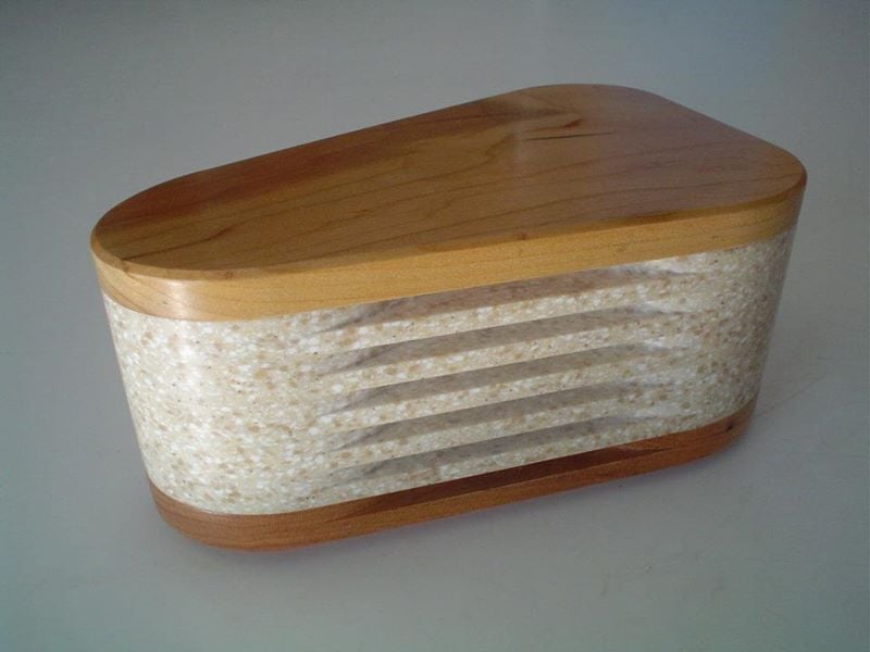 Wood and Corian Keepsake Box