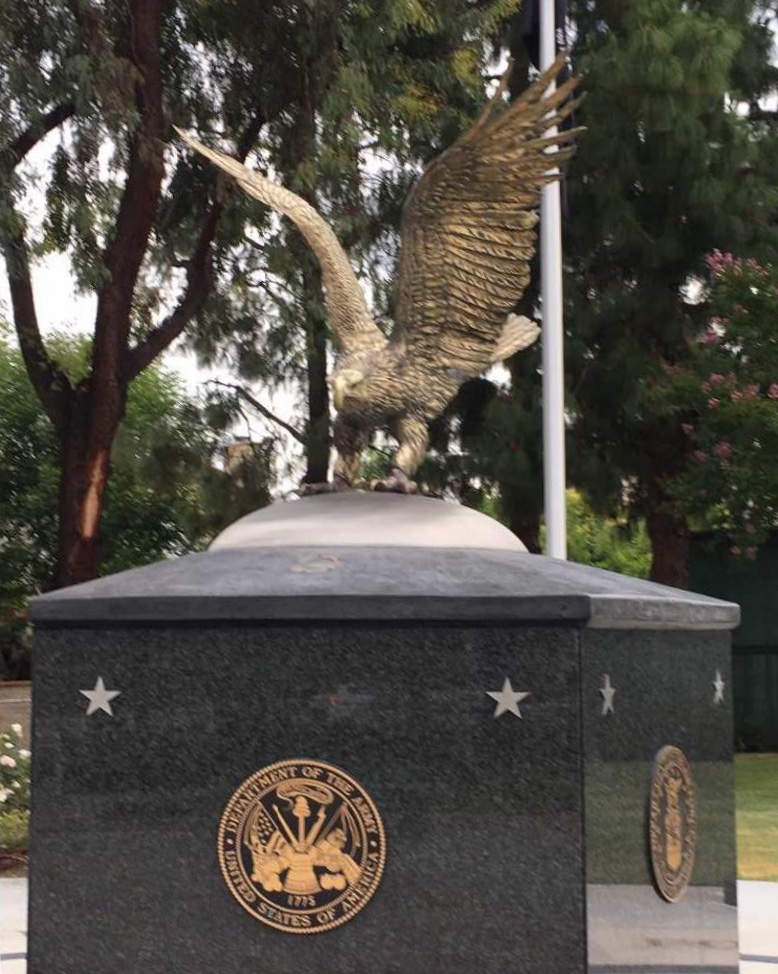 Yorba Linda Veterans Park, Bronze Eagle Installation