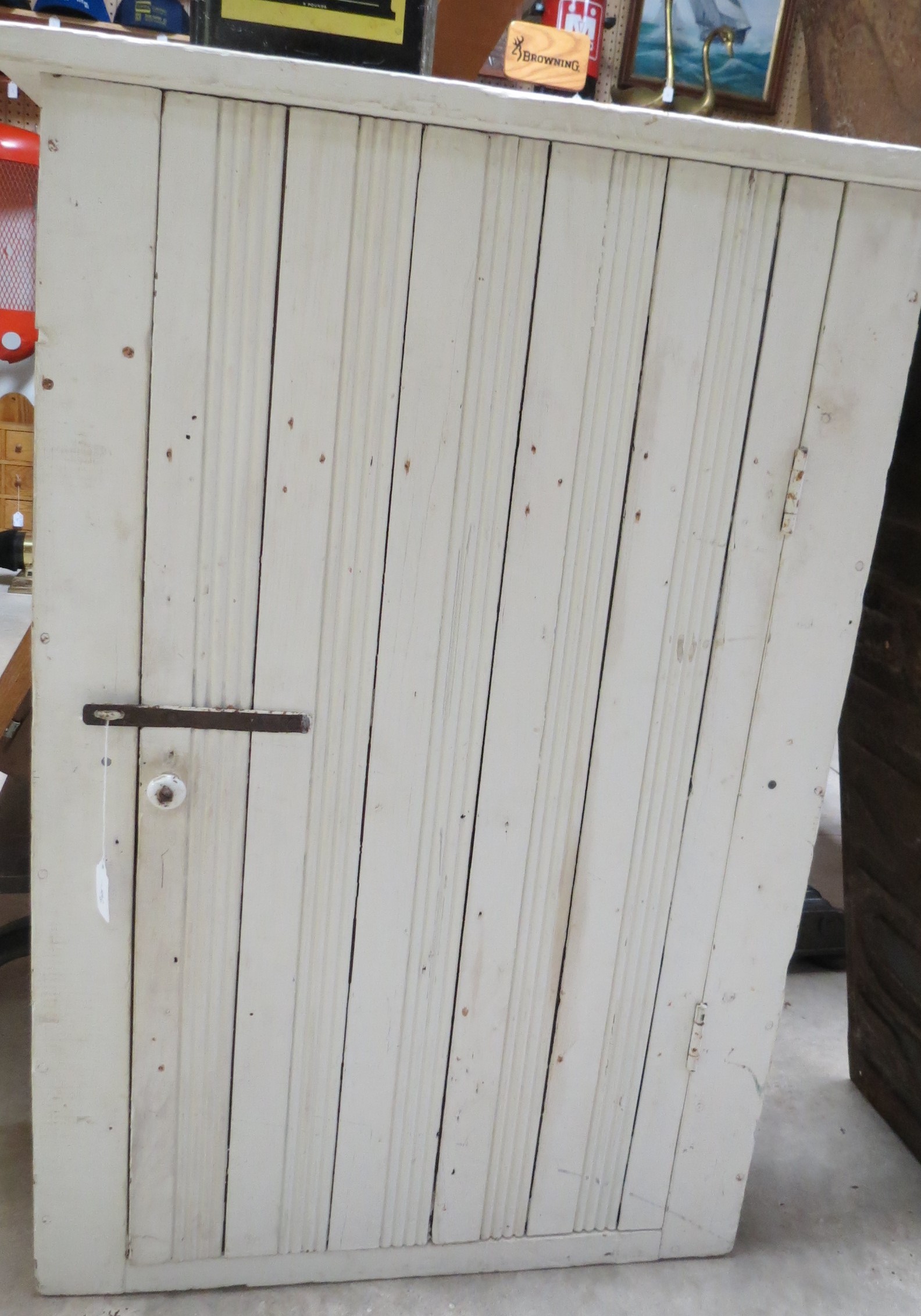 White Primitive Cabinet