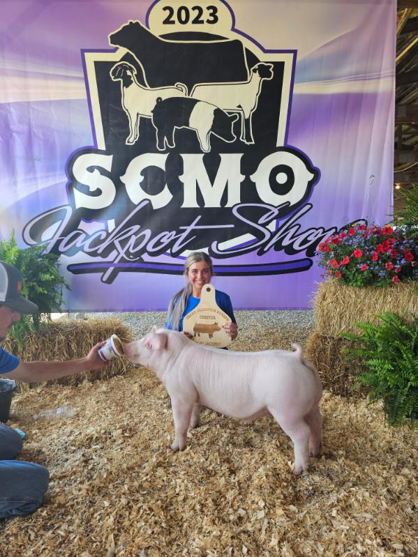Lena Stricklin
2023 Southern Jackpot Series
Overall Champion 
Chester White Barrow