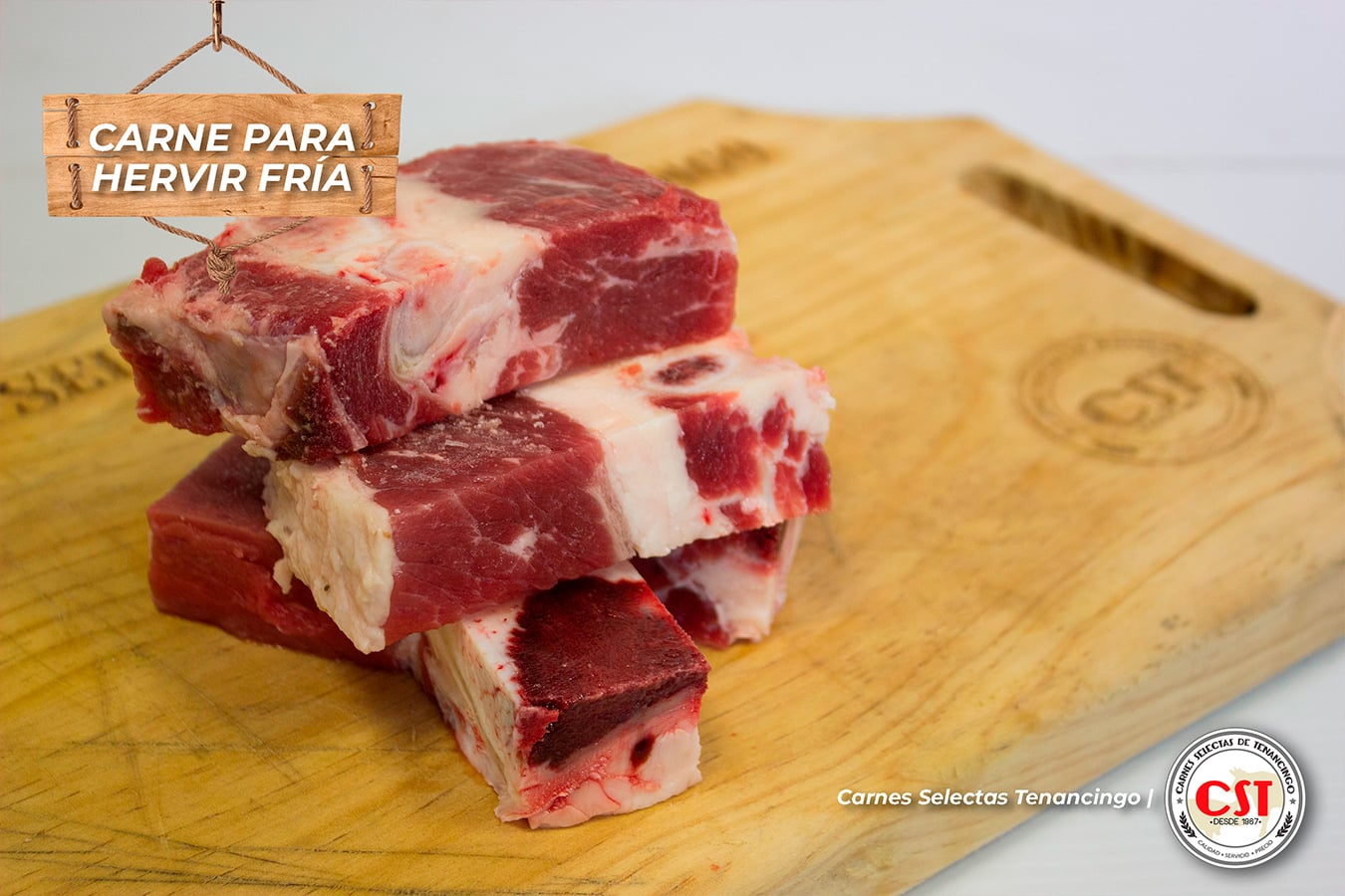 Carne para hervir fría