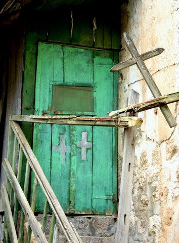 "God's Places" - I spotted this door as I entered the Church of the Holy Sepulchre, the spot most Christians believe Christ was crucified and buried. 