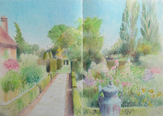 Summer in the Rose Garden at Sissinghurst