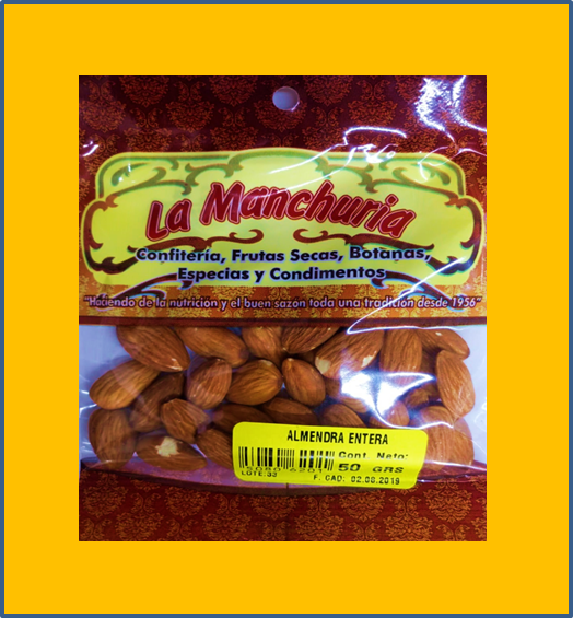 ALMENDRA ENTERA
50 GRS