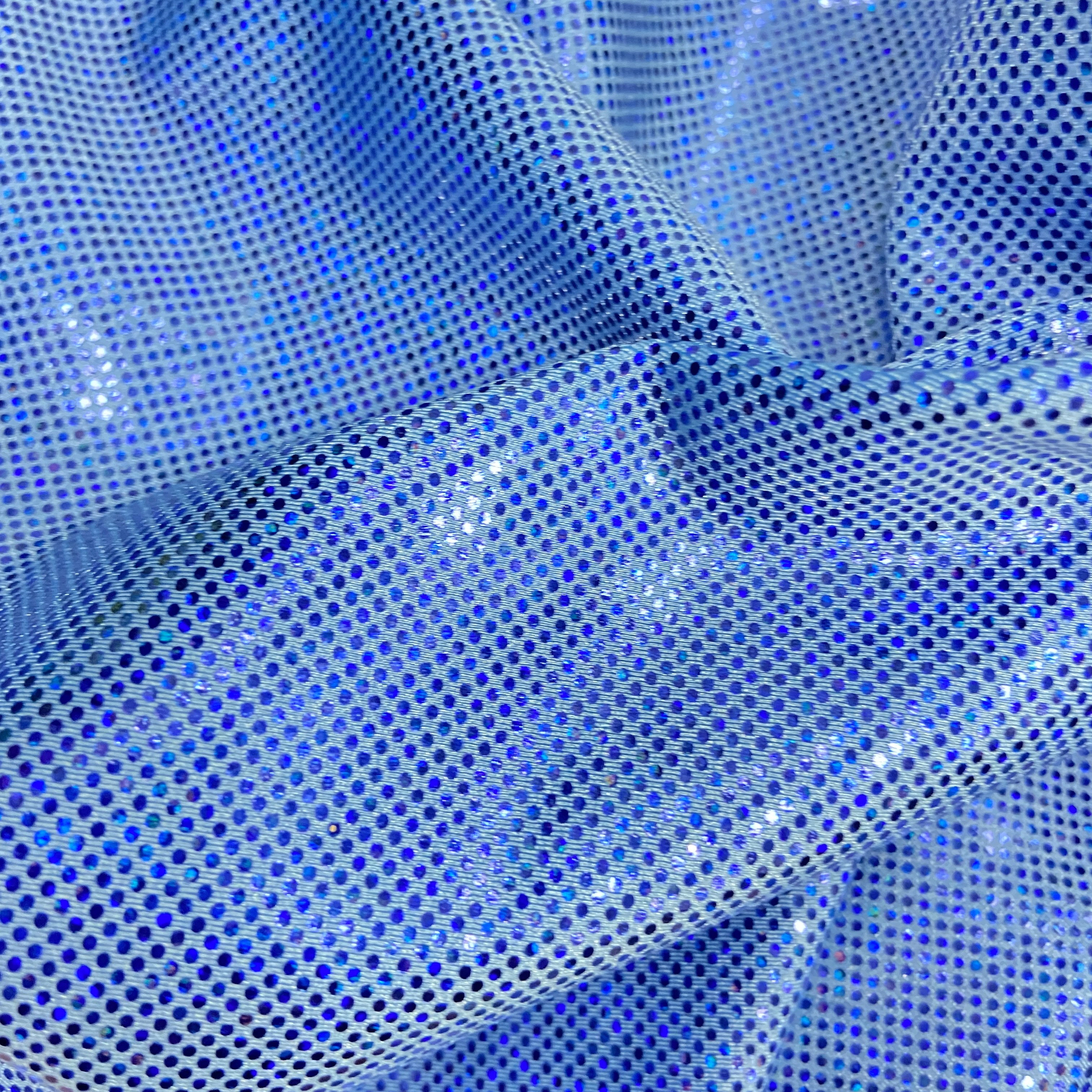 Light Periwinkle blue sparkle hologram