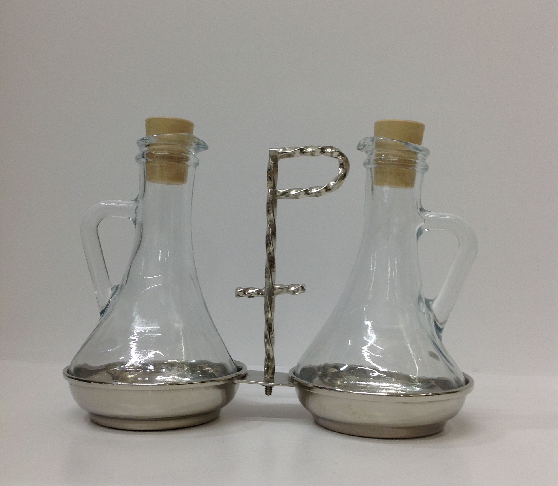 VINAJERAS CON BASE DE LATÓN CON BAÑO DE NÍQUEL