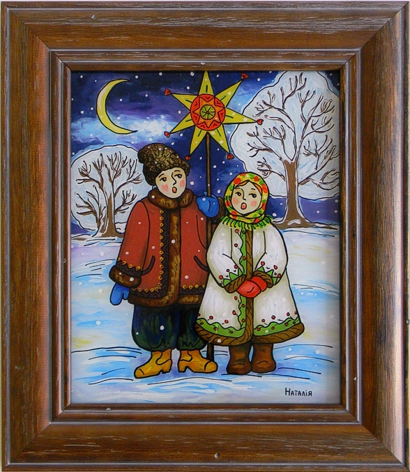 "Christmas Carol"
by Nataliya Guchenia
 Size - 10"H X 8"W
$175.00
