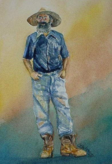 Unconventional, Watercolor   SOLD