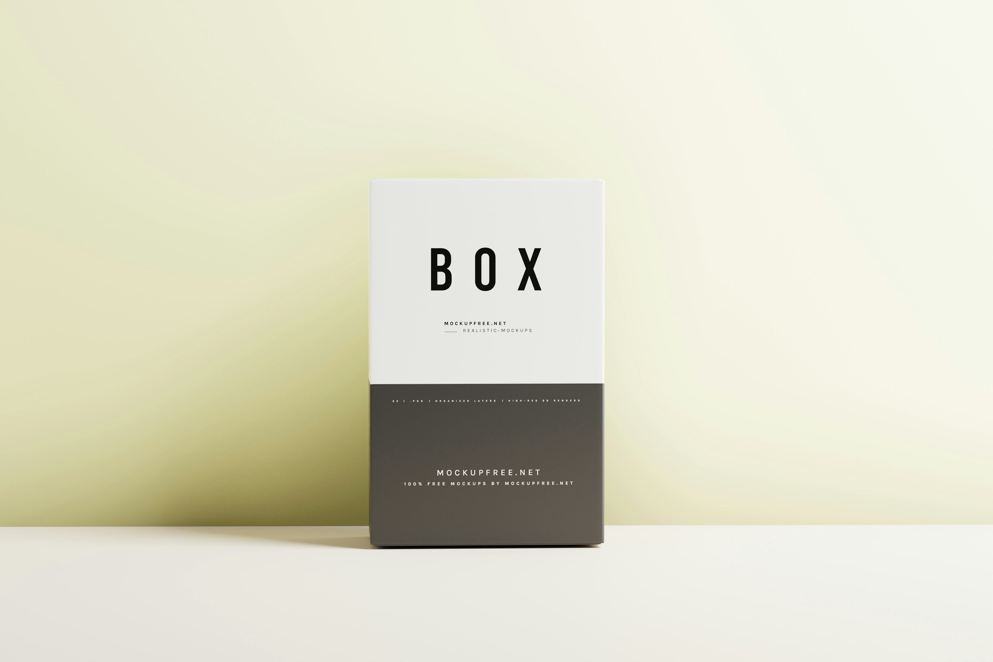 una caja sentada en la parte superior de una mesa blanca