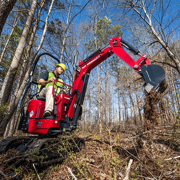 Yanmar SV08 (2400lbs)
$200/day $600/week
15" bucket
Trailer available $30/day