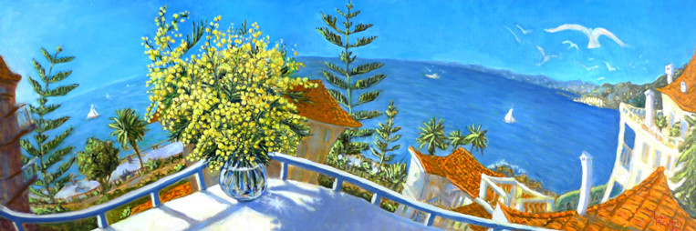 BORDIGHERA-MIMOSA-
120X40CM