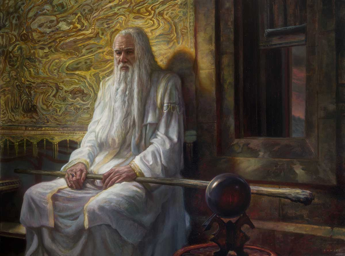 Saruman - Corruption
28" x 33"  Oil on Panel 2014
Illustration for The Lord of the Rings by J.R.R. Tolkien