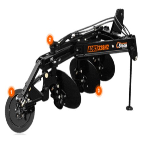 Arado de 3 discos Bison