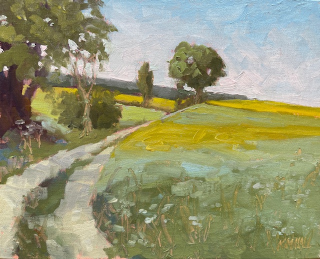 Hall, Follow the Sun, 8" x 10" Oil