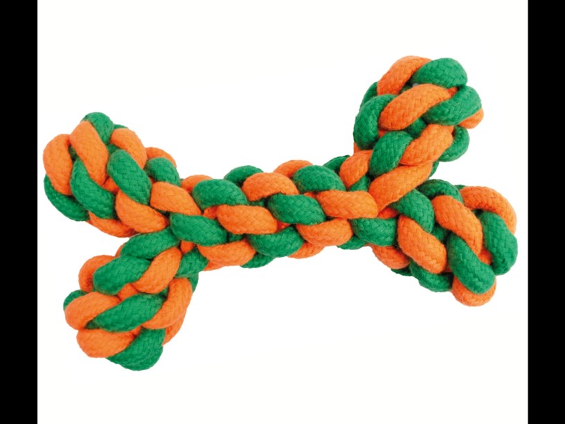 SP-3916 ROPY CHUMS JUGUETE
 DE HILO TRENZADO NARANJA 6.5"