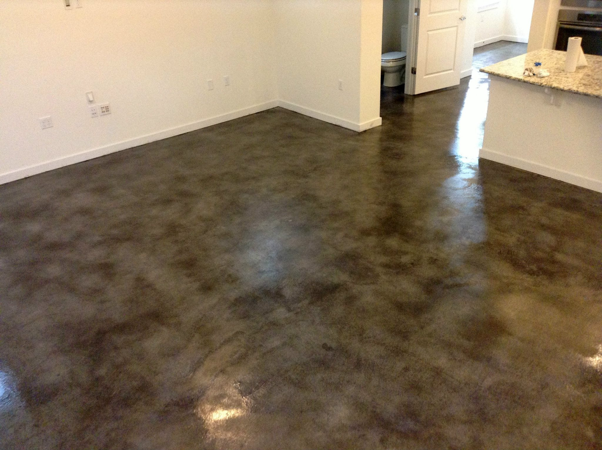 Gray Stained Floor
