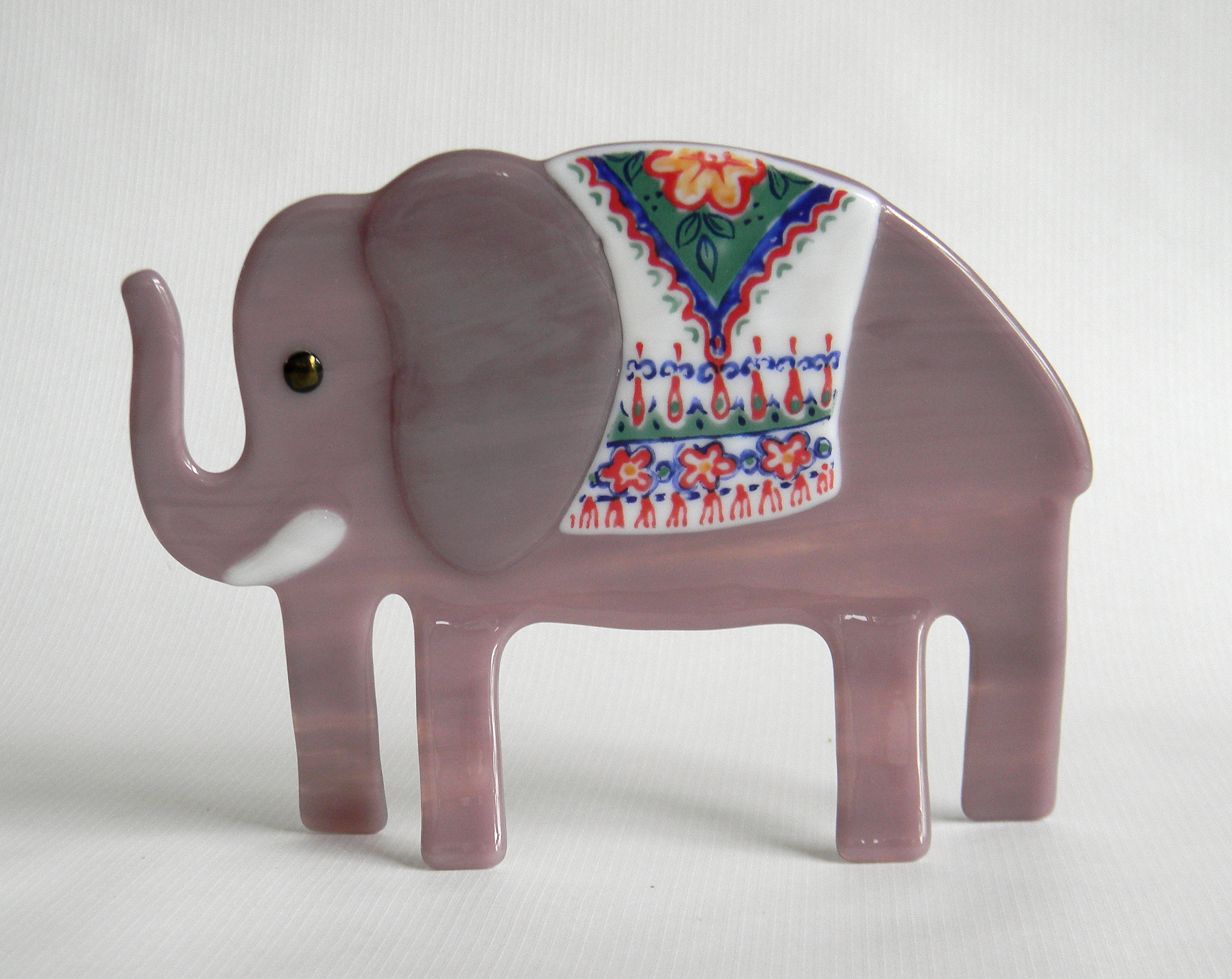 "Purple Elephant"
by Nataliya Guchenia
Glass Size - 5"H X 7"W
$79.00