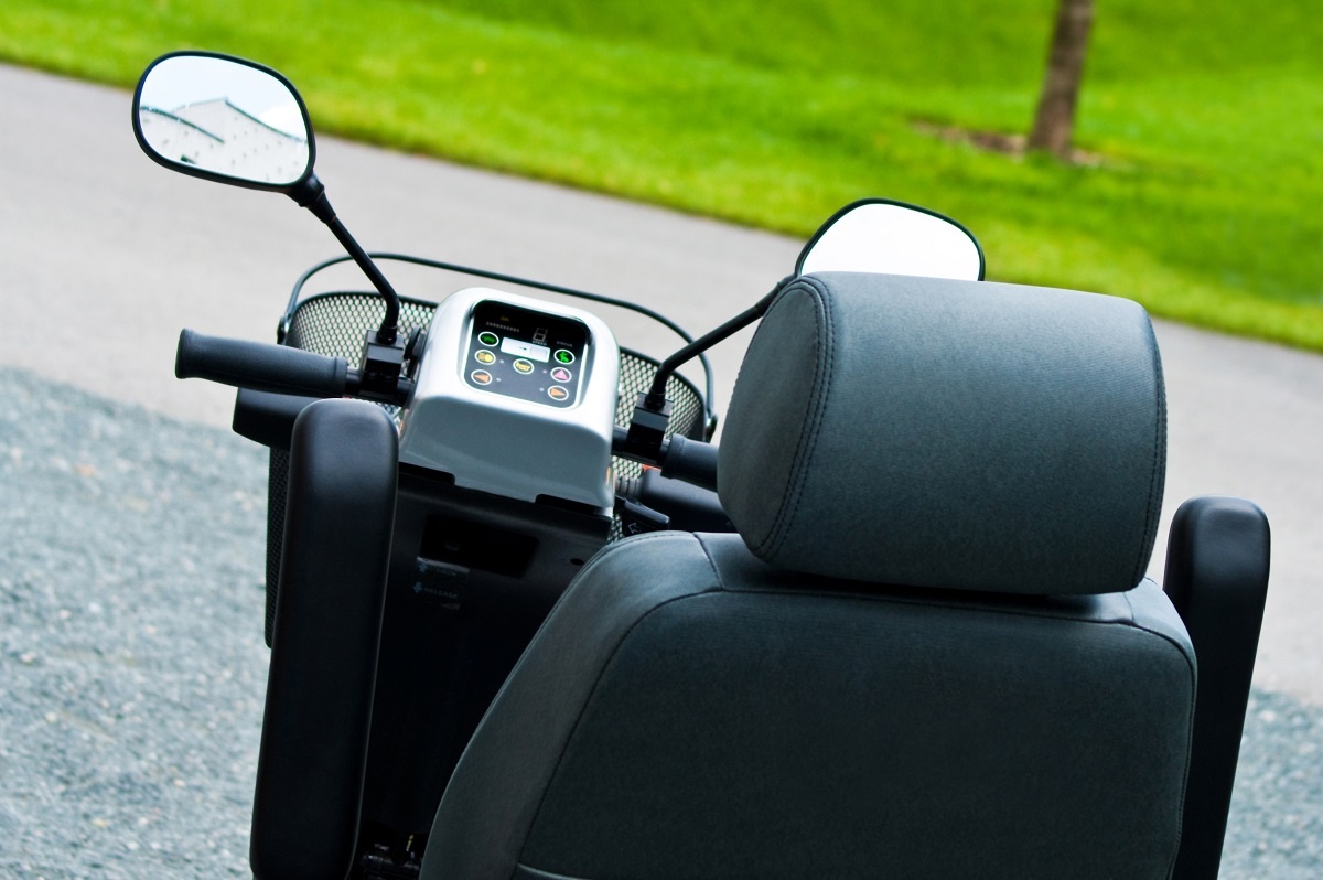 Black Scooter Lift on Road