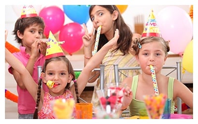 Children at Birthday Party