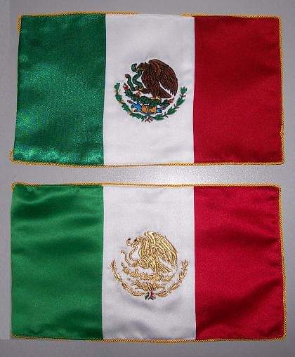 Banderas bordadas