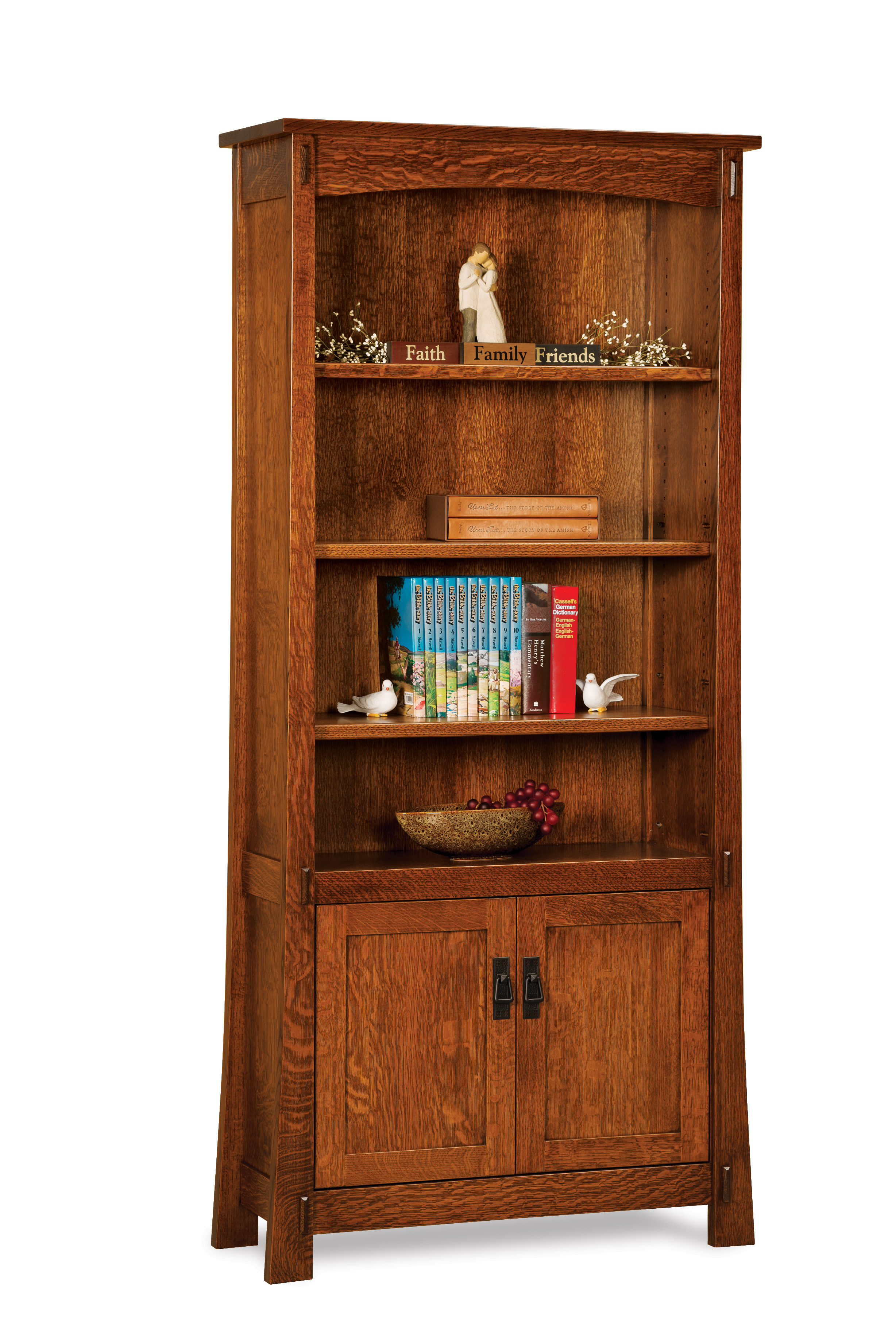 Modesto Bookcase w/Doors-#132