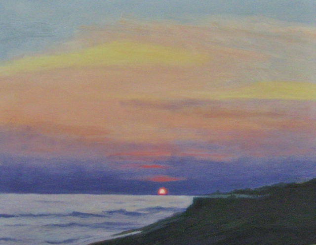 McKelvie, Miacomet Sunset, 11x14 Oil 