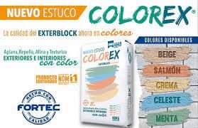 ESTUCO BLANCO Y DE COLORES
DIFERENTEBEXEL, MULTIPLAST Y FORTEC