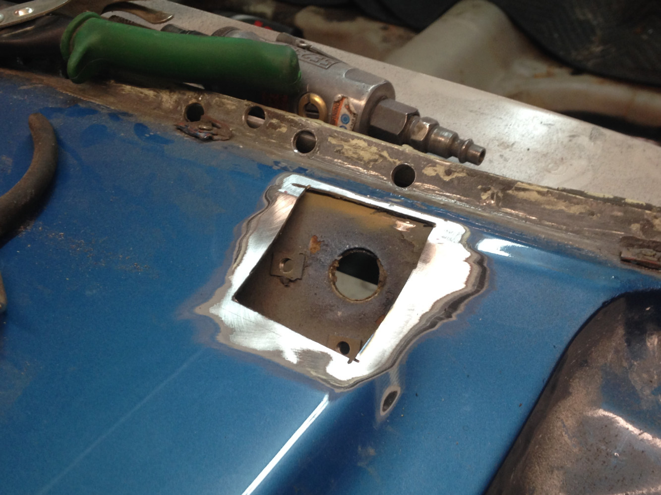 Windshield wiper section removed and switched