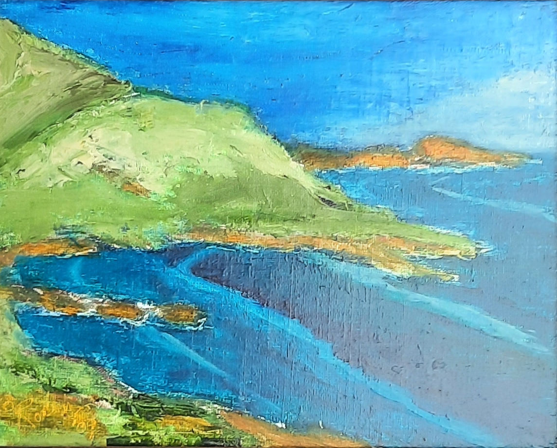 Op-053 LOOKING SOUTH 8 in x 10 in Oil on Linen 2009