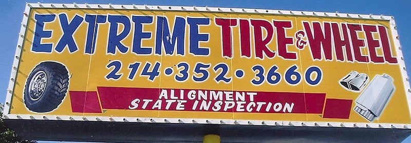 Extreme Tire and Wheel Signage