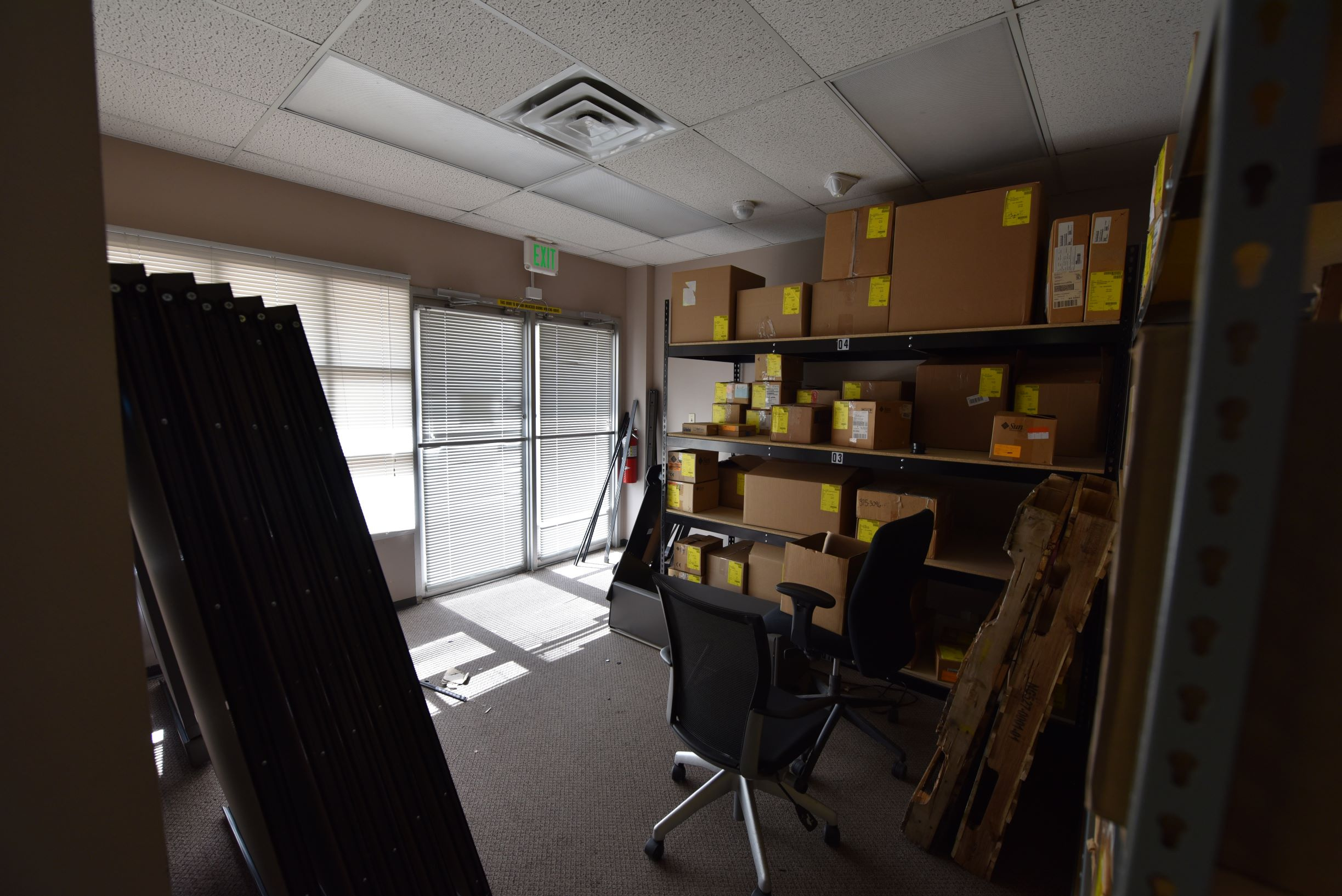 Reception Area {utilized for storage}