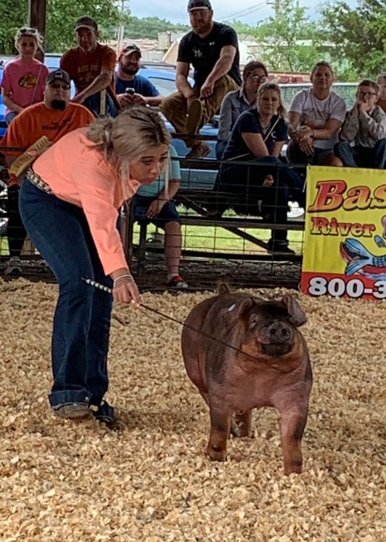 Lena Stricklen
Crawford County Summer Spectacular
Champion Duroc Barrow