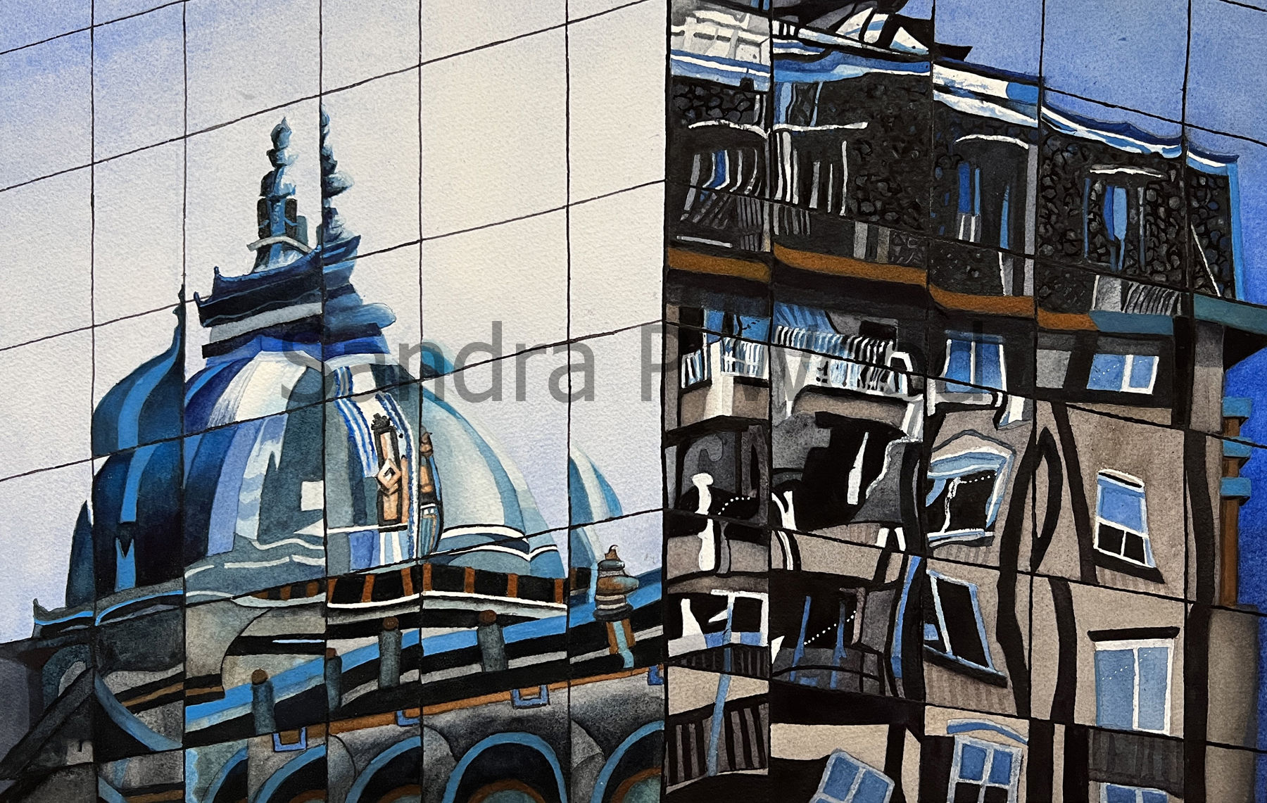 REFRACTED
(watercolor)

