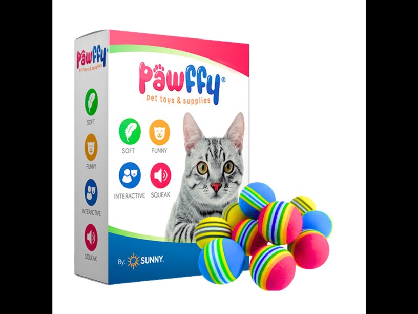 SP-3774 CAJA DE JUGUETES 
PARA GATOS PAWFFY SET 60 PCS