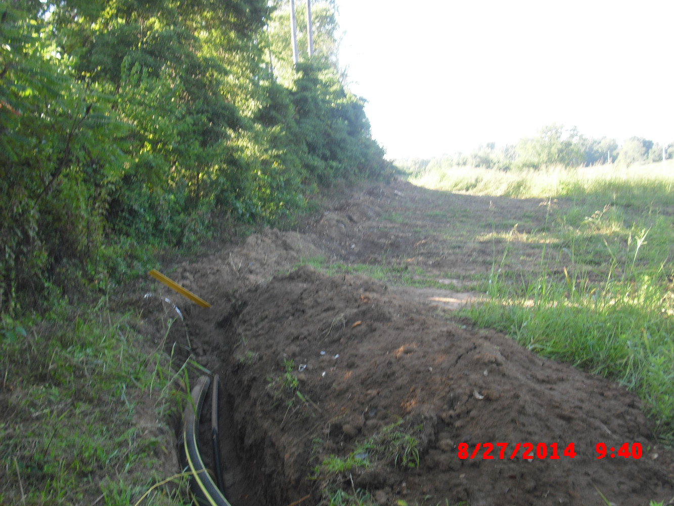 Pipe Going In At Jersie Lane View 2