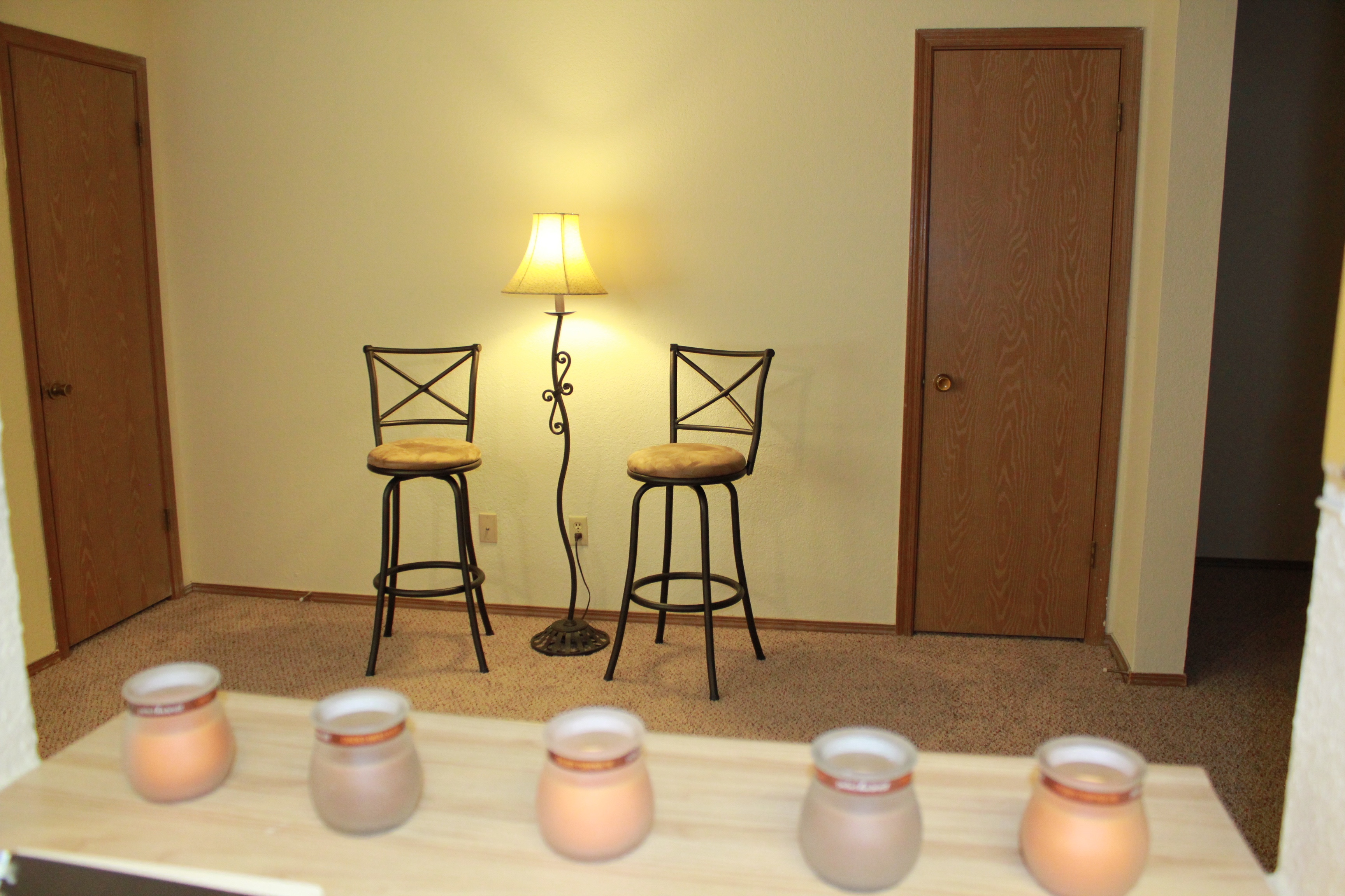 Kitchen Window Bar to Living Room