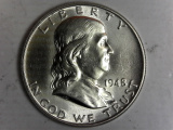 Click on Franklin Half Dollar for Online Auction