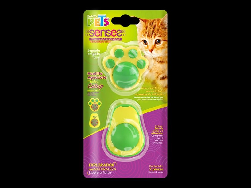 FL8498 JUGUETES C/BOLA 
DE CATNIP P/GATO 2 PZAS