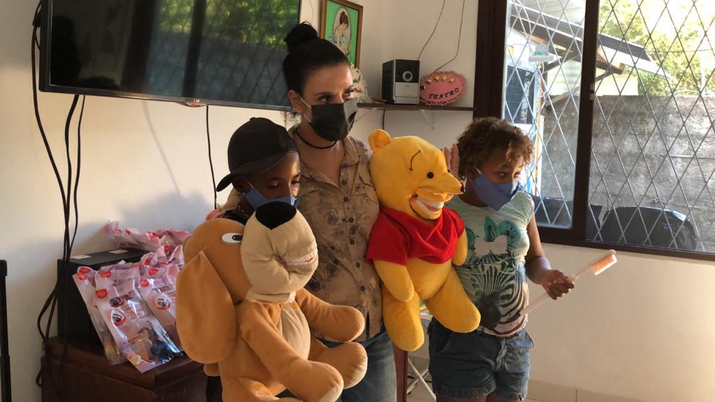 Visita da dentista Dra. Carla Machado