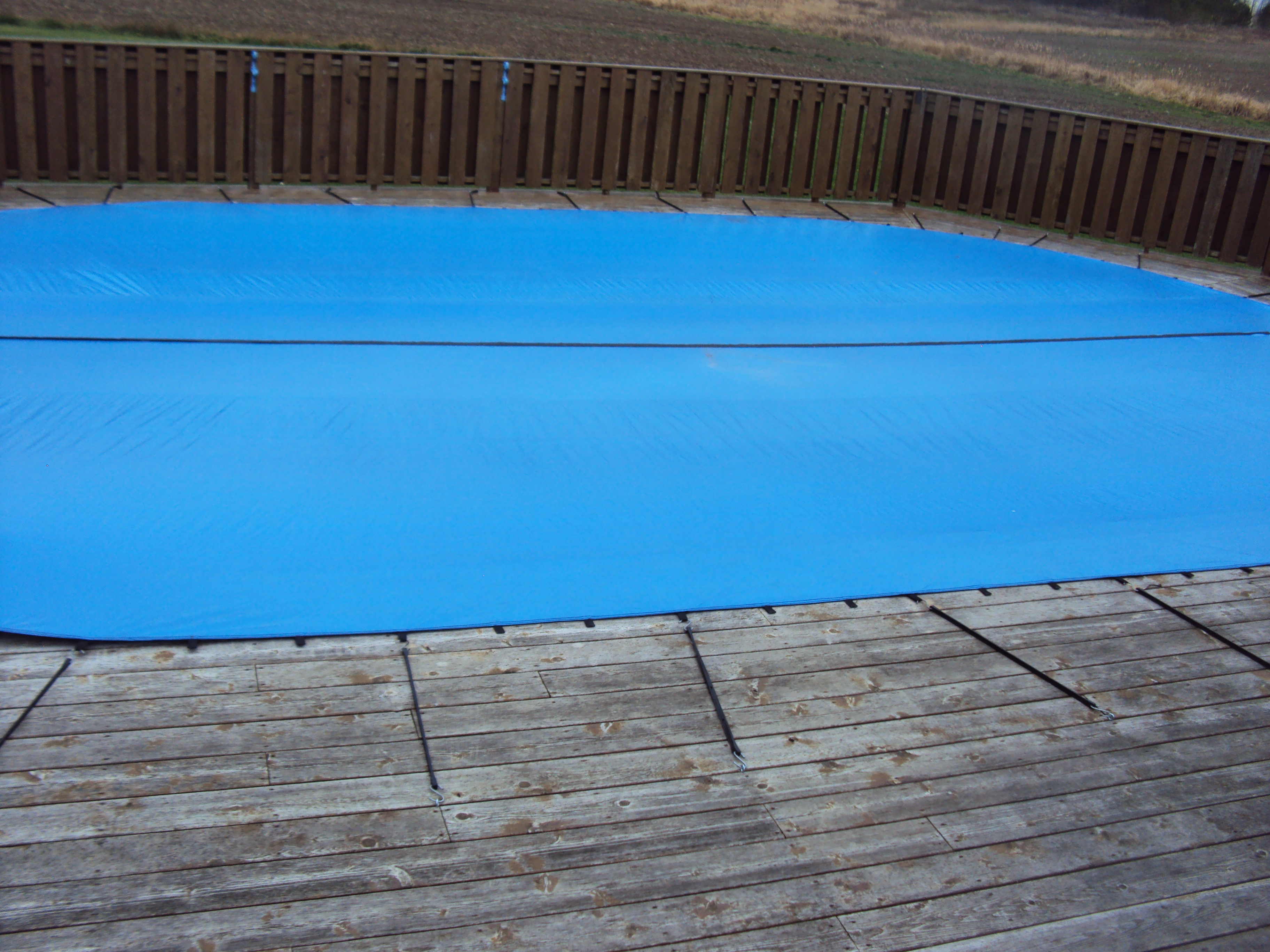 Arctic Blue Covers Above Ground, How To Install Winter Cover On Above Ground Pool With Deck