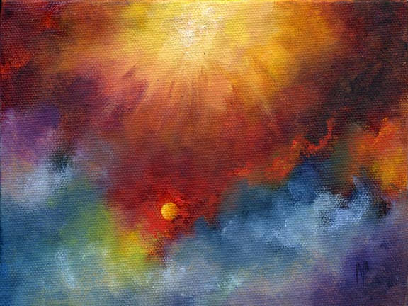 Sun Burst
5"x7"  Oil on Canvas