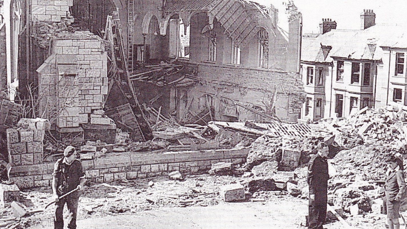 The Front of the Church was Completely Destroyed