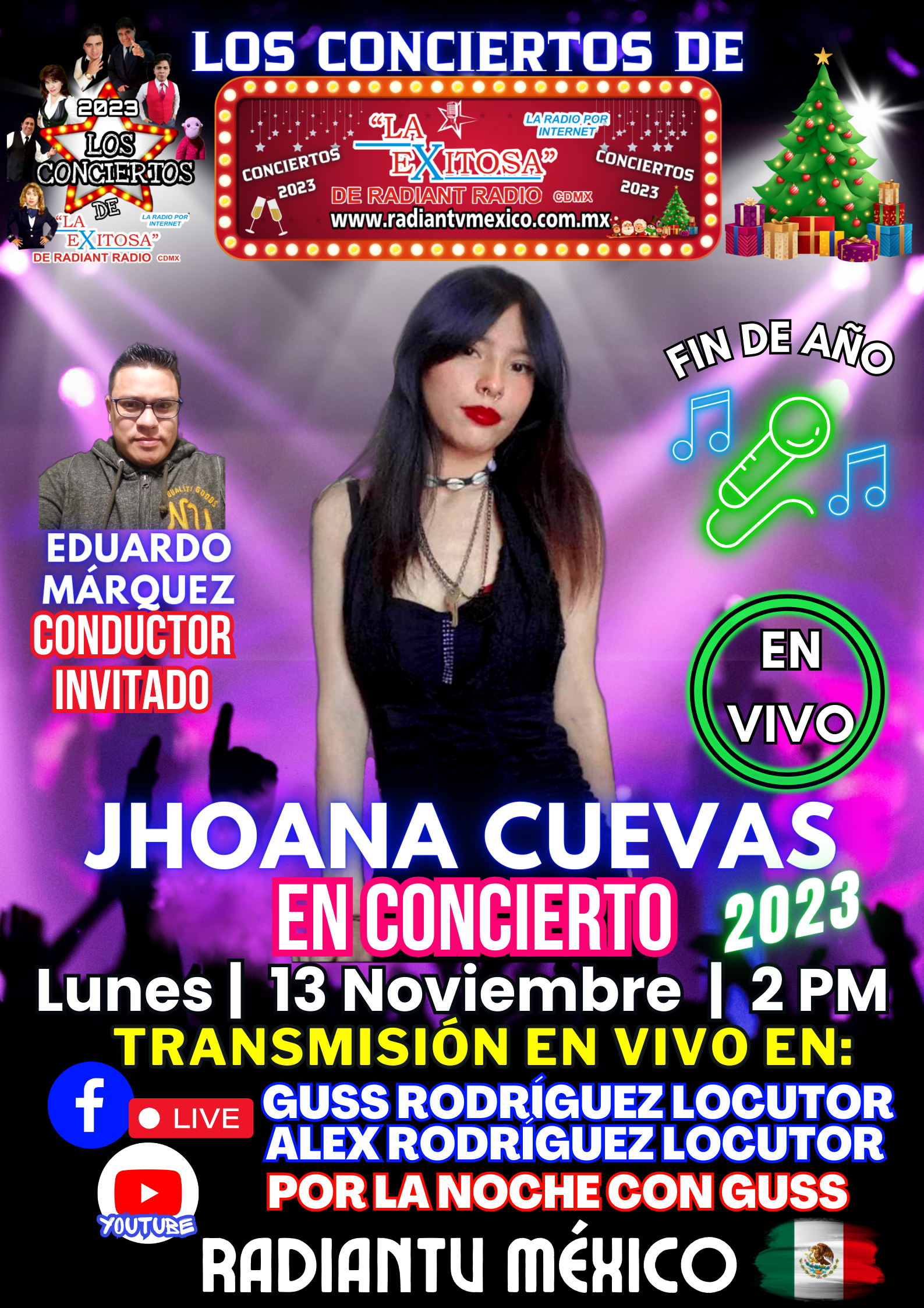 MARCELINO SALAZAR EN CONCIERTO LA EXITOSA DE RADIANTV MEXICO