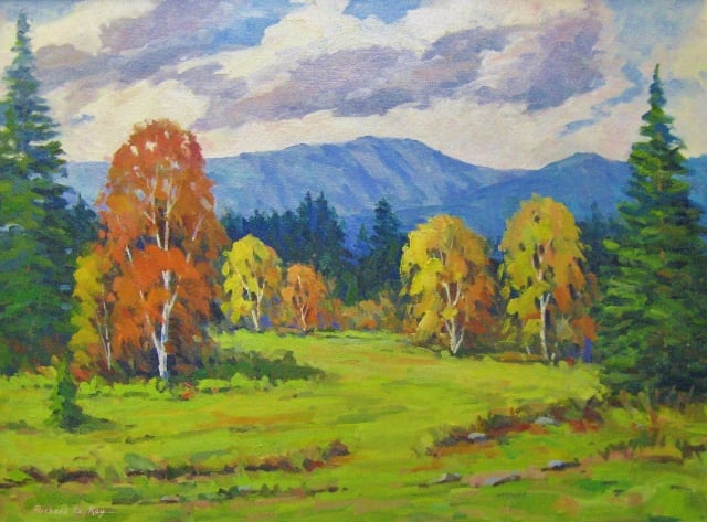 Fall Color, Southern Vermont, 18 x 24 Oil 