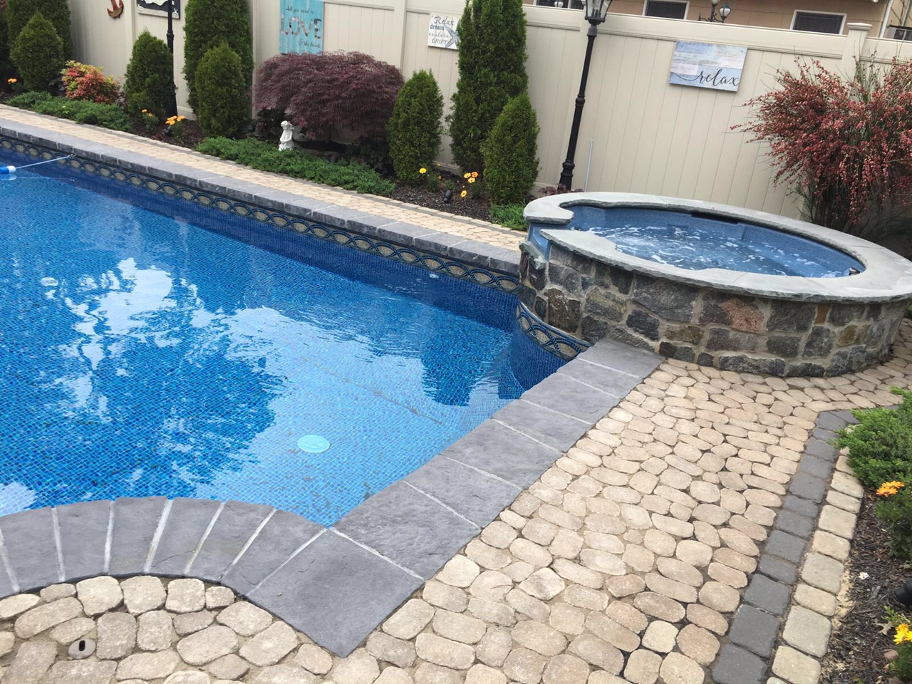 Residential Pool With Spill-Over Spa