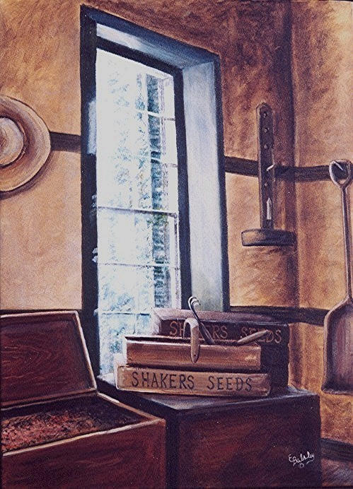 Shaker Seeds #4, Acrylic, 18x24 SOLD